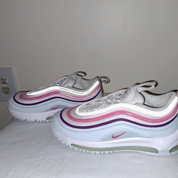 Nike White and Pink Chunky Sneakers Size 3Y Used Review ALL pics - Picture 7 of 10